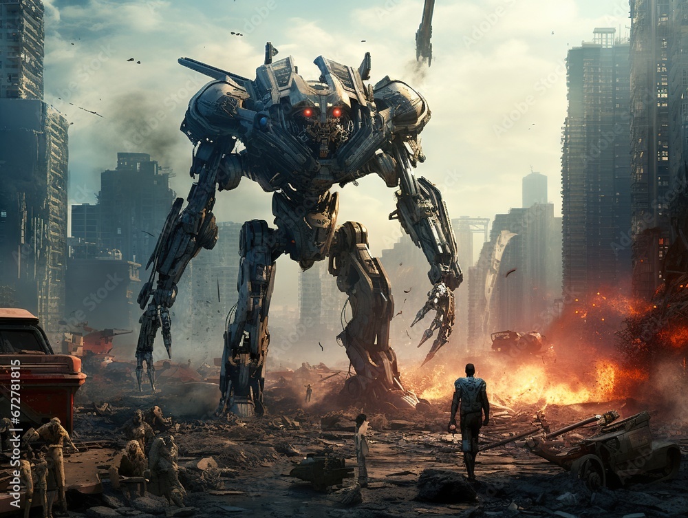 Obraz premium Future City - Veterans of Forgotten Wars