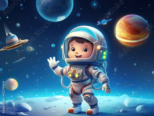 Astronaut cartoon