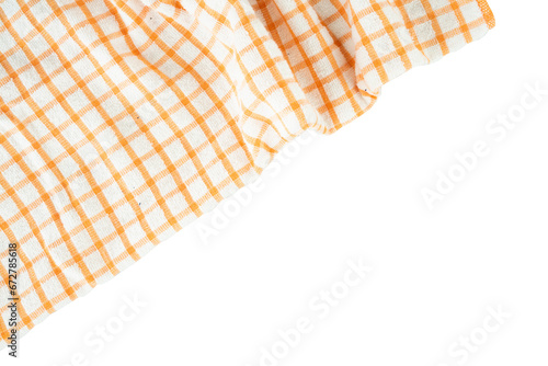 striped checkered napkin fabric copy space