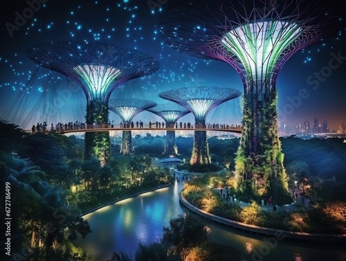 Gardens by the Bay Supertrees  photo