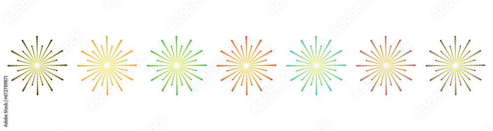 Illustration of New Year's fireworks