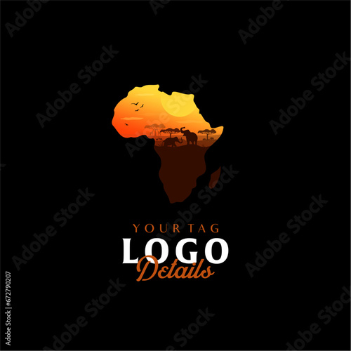 Africa tour logo savana