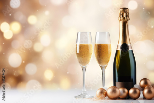 Festive Champagne Toast for the New Year
