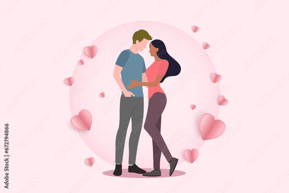 people falling in love. wedding couple men and women standing hugging and love sharing.beginning of a couple relationship.love vector illustration. people falling in love. wedding couple men and women standing hugging and love sharing.beginning of a couple relationship.love vector illustration.