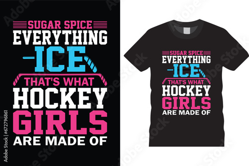 Photography Ice hockey T-shirt design vector Graphic