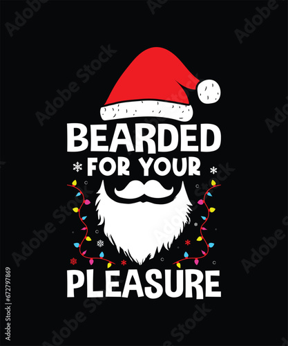 bearded for your pleasure Pet t shirt design 