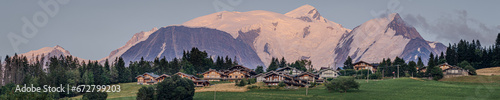 Mont Blanc panoramic view