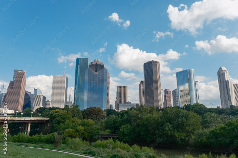 Houston downtown skyline in Houston, Texas