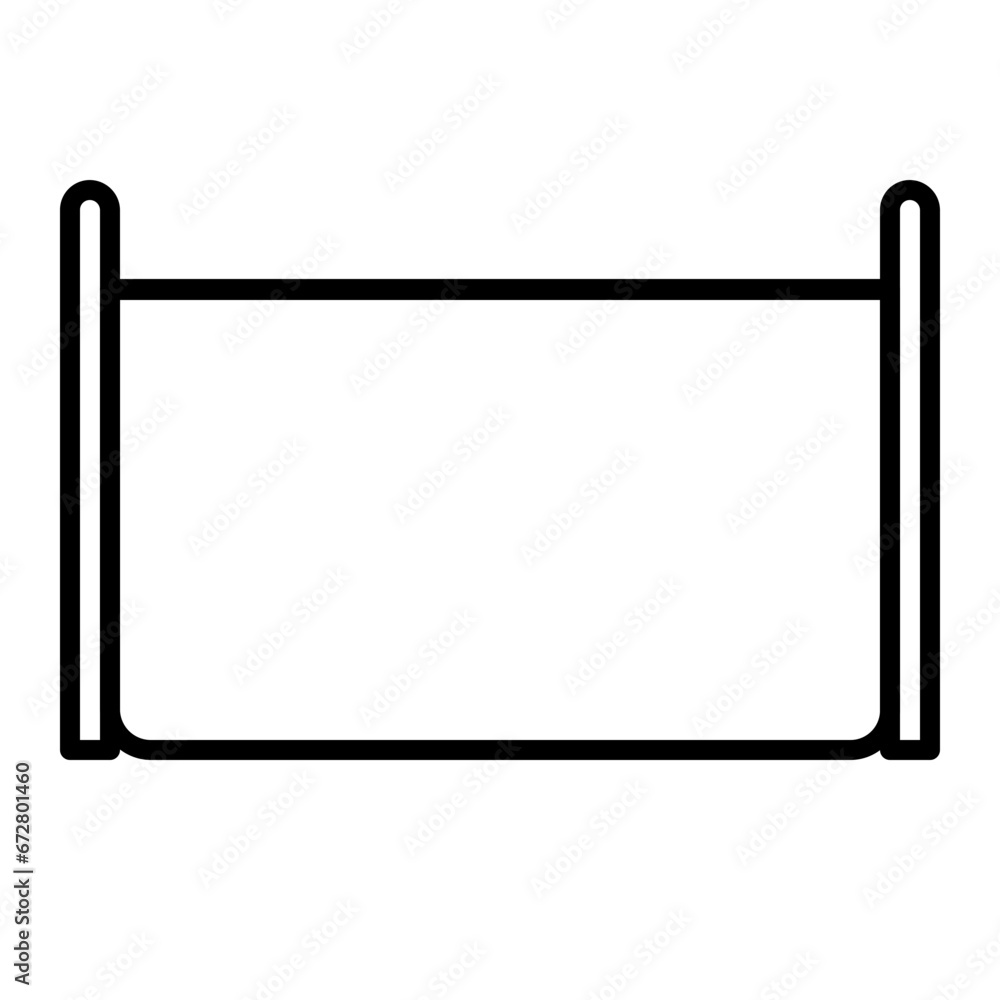 Fish Pond Icon and Illustration in Line Style Fish Pond Icon and Illustration in Line Style