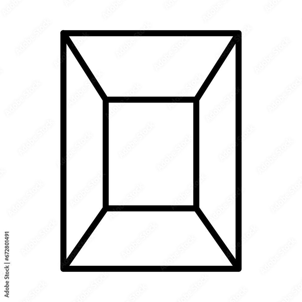 Fish Pond Icon and Illustration in Line Style Fish Pond Icon and Illustration in Line Style