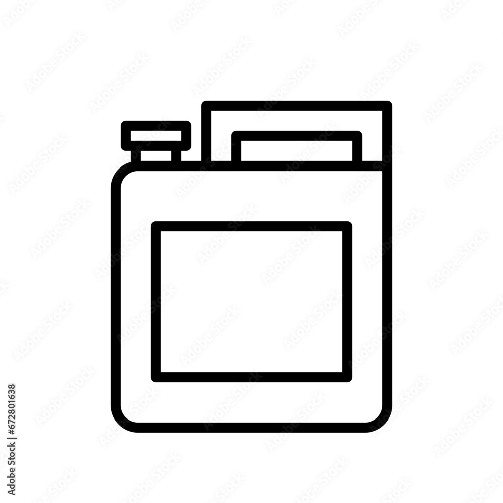 Gasoline Icon and Illustration in Line Style Gasoline Icon and Illustration in Line Style