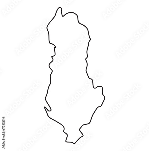 albania map, albania vector, albania outline, albania