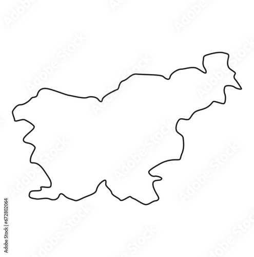 slovenia map, slovenia vector, slovenia outline, slovenia