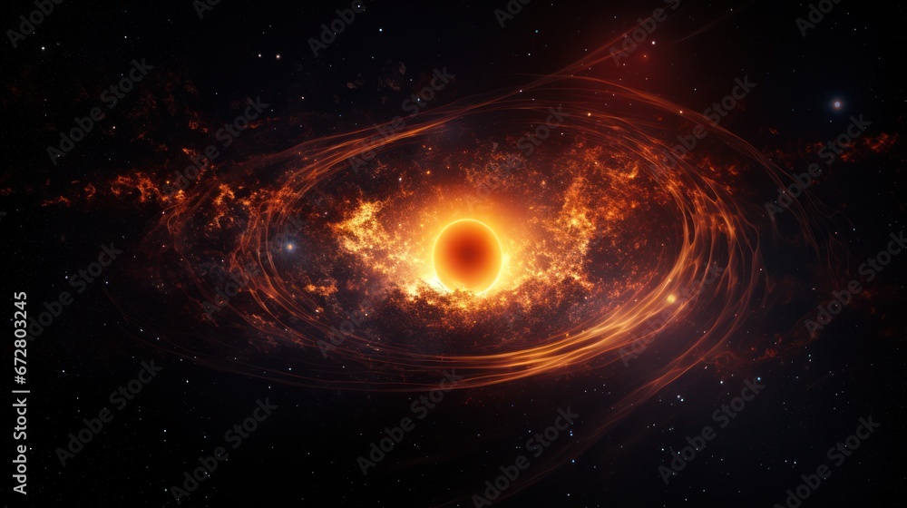 Circular black hole on space Circular black hole on space