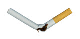 the break cigarette isolated. healthy concept element