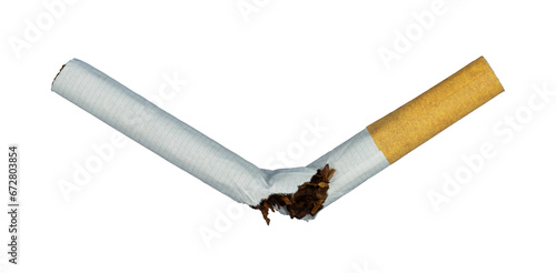 the break cigarette isolated. healthy concept element photo