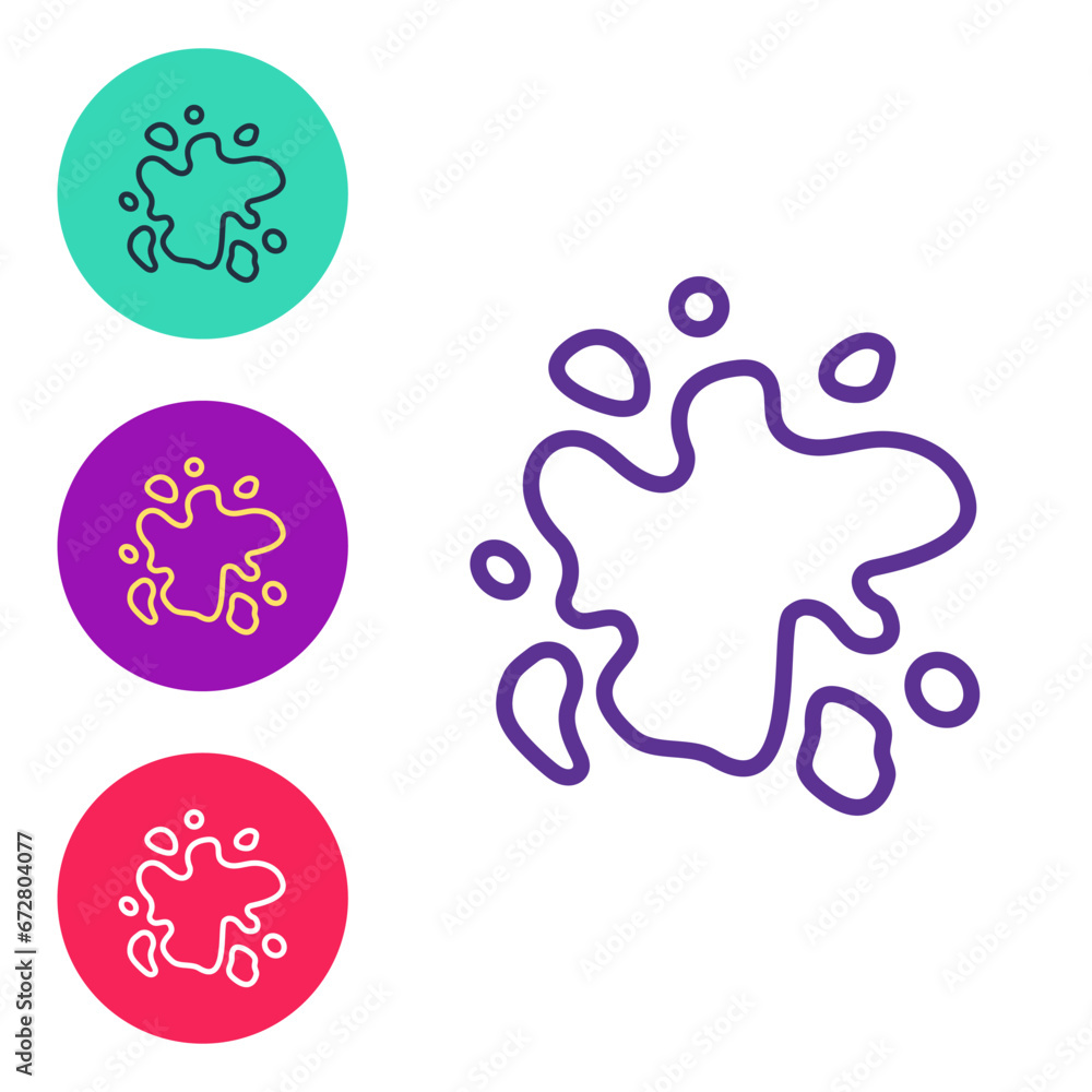 Set line Paint spray icon isolated on white background. Set icons colorful. Vector Set line Paint spray icon isolated on white background. Set icons colorful. Vector
