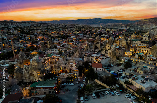 Goreme in Nevsehir Province in Cappadocia, Turkey