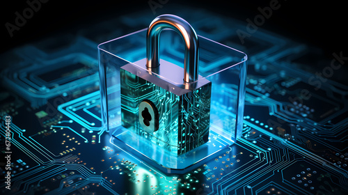 Cyber-Sicherheit und Datenschutz im Internet mit Schloss-Schutz