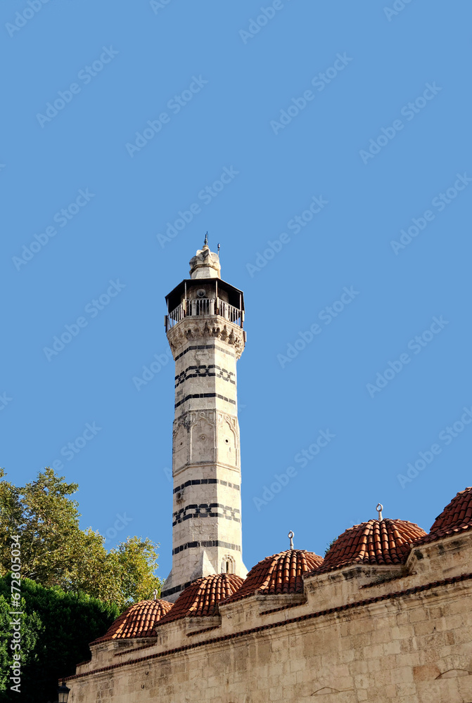 The minaret of the Grand Mosque in Seyhan, Adana