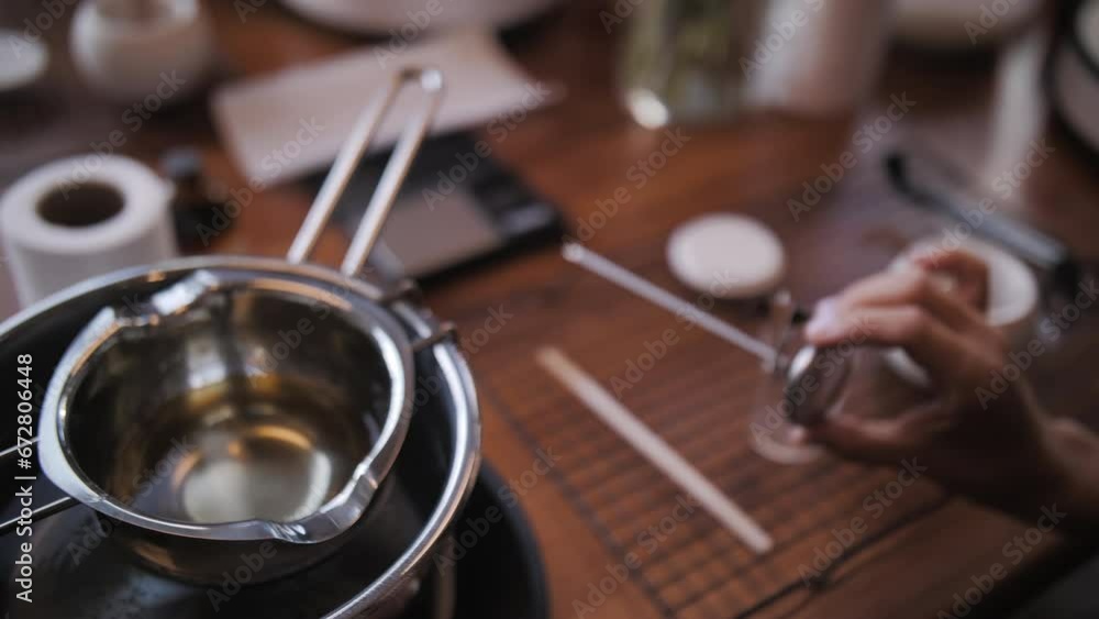 measuring the temperature of soy wax melted in a water bath, candle making measuring the temperature of soy wax melted in a water bath, candle making