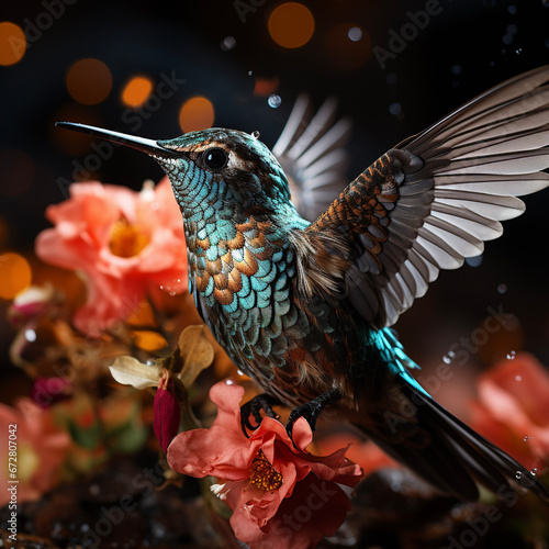 hummingbird in flight © Susana
