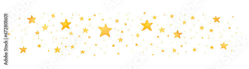 Simple Golden Stars Watercolor Illustration Simple Golden Star Watercolor Illustration. Horizontal seamless pattern.