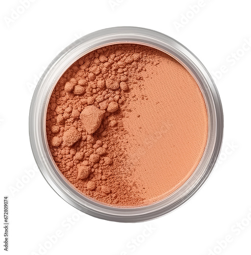 makeup powder isolated on a transparent background photo