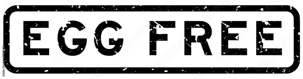 Grunge black egg free word square rubber seal stamp on white background Grunge black egg free word square rubber seal stamp on white background