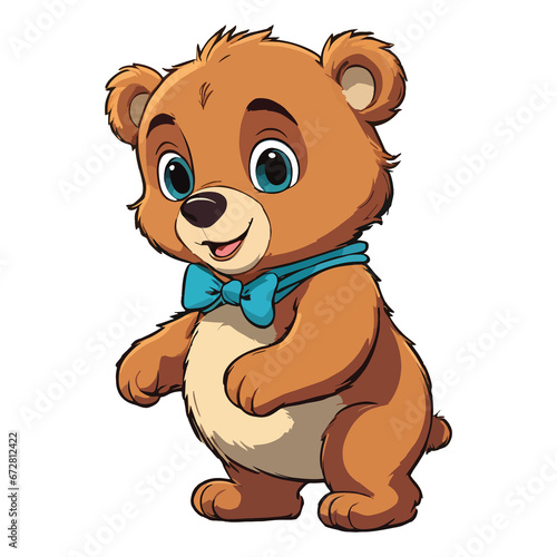 Cute Teddy Bear Illustration for kids