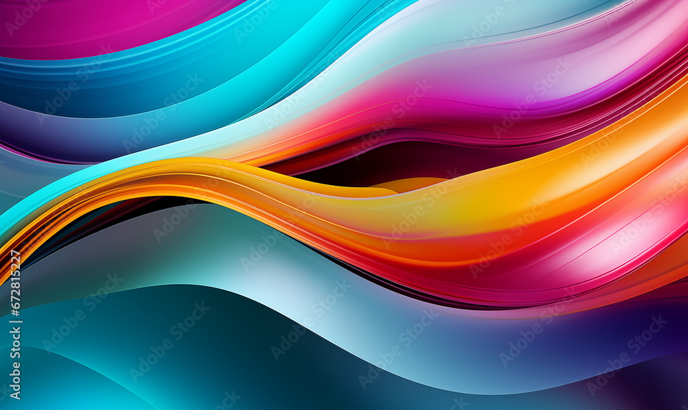 Free photo abstract multi colored wave pattern shiny flowing modern Free photo abstract multi colored wave pattern shiny flowing modern