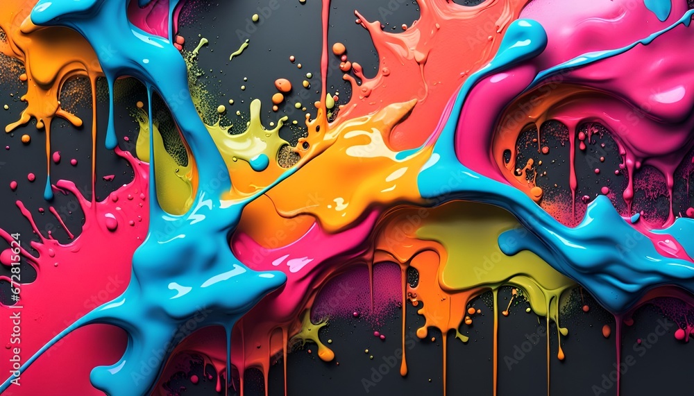 Obraz premium Abstract paint splash background