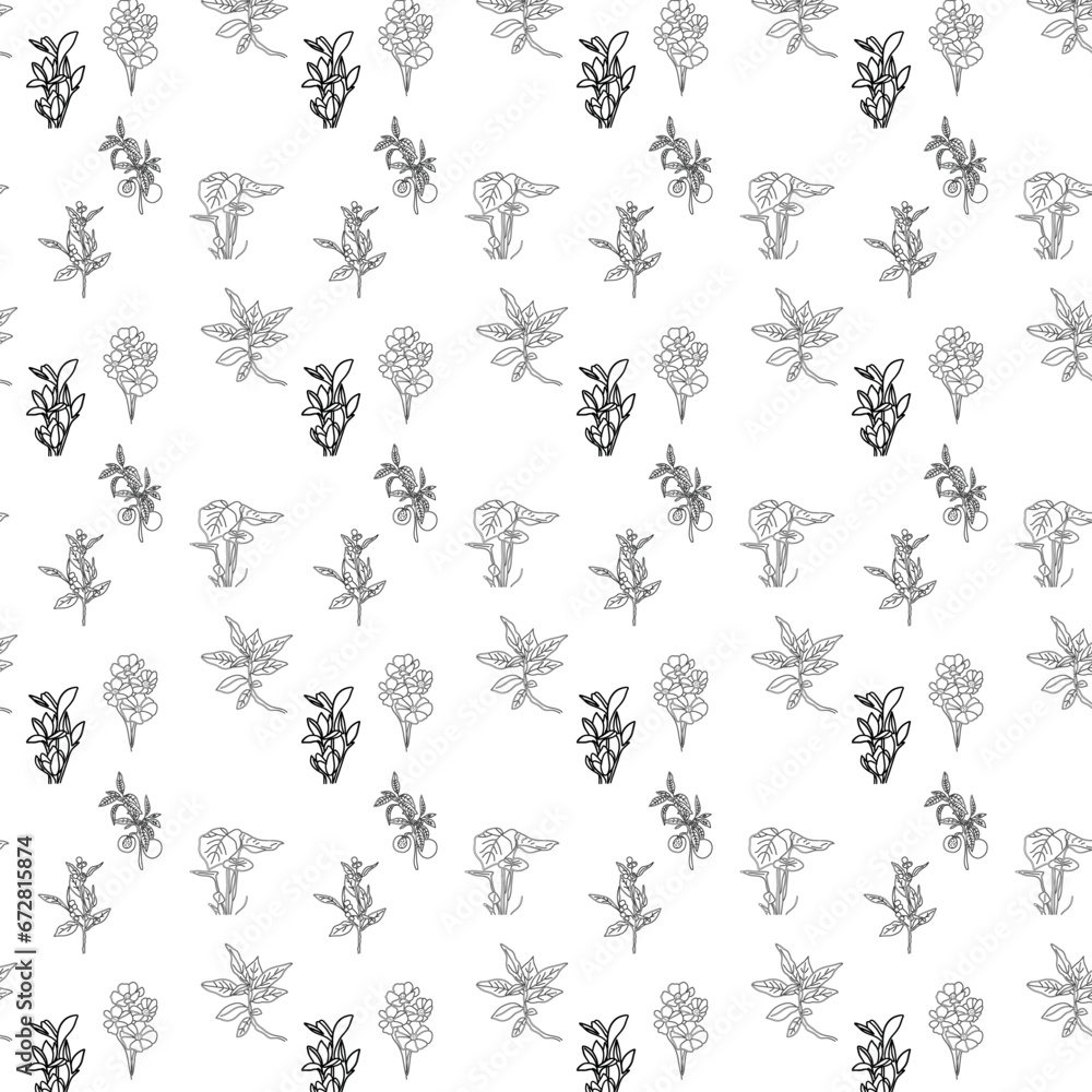 Flowers drawing background decoration design. Flowers drawing background decoration design.