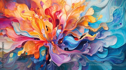 A breathtaking, kaleidoscopic display of radiant colors, a journey into the heart of abstraction. © Naveed