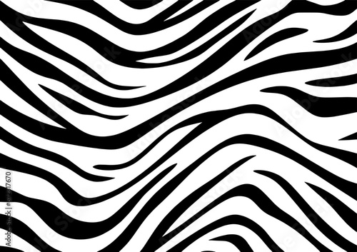 Contemporary vector background featuring a zebra skin pattern. This animal fur design is perfect for fabric applications, wrapping paper, textiles, and wallpapers.