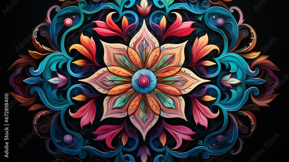 A captivating and intricate mandala, where each color symbolizes a unique emotion and experience. A captivating and intricate mandala, where each color symbolizes a unique emotion and experience.