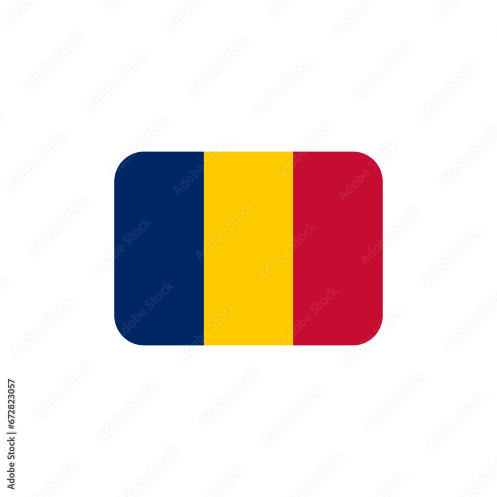 Fototapeta premium 🇹🇩 Flag: Chad