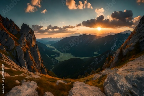 sunrise in the mountains © zooriii arts