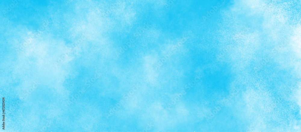soft and lovely sky blue watercolor background with clouds, Sky clouds with brush painted blue watercolor texture, small and large clouds alternating and moving slowly on cloudy winter morning sky. soft and lovely sky blue watercolor background with clouds, Sky clouds with brush painted blue watercolor texture, small and large clouds alternating and moving slowly on cloudy winter morning sky.