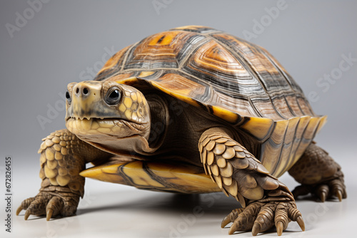 Close-Up of a Majestic Tortoise: Wildlife Conservation and Beauty