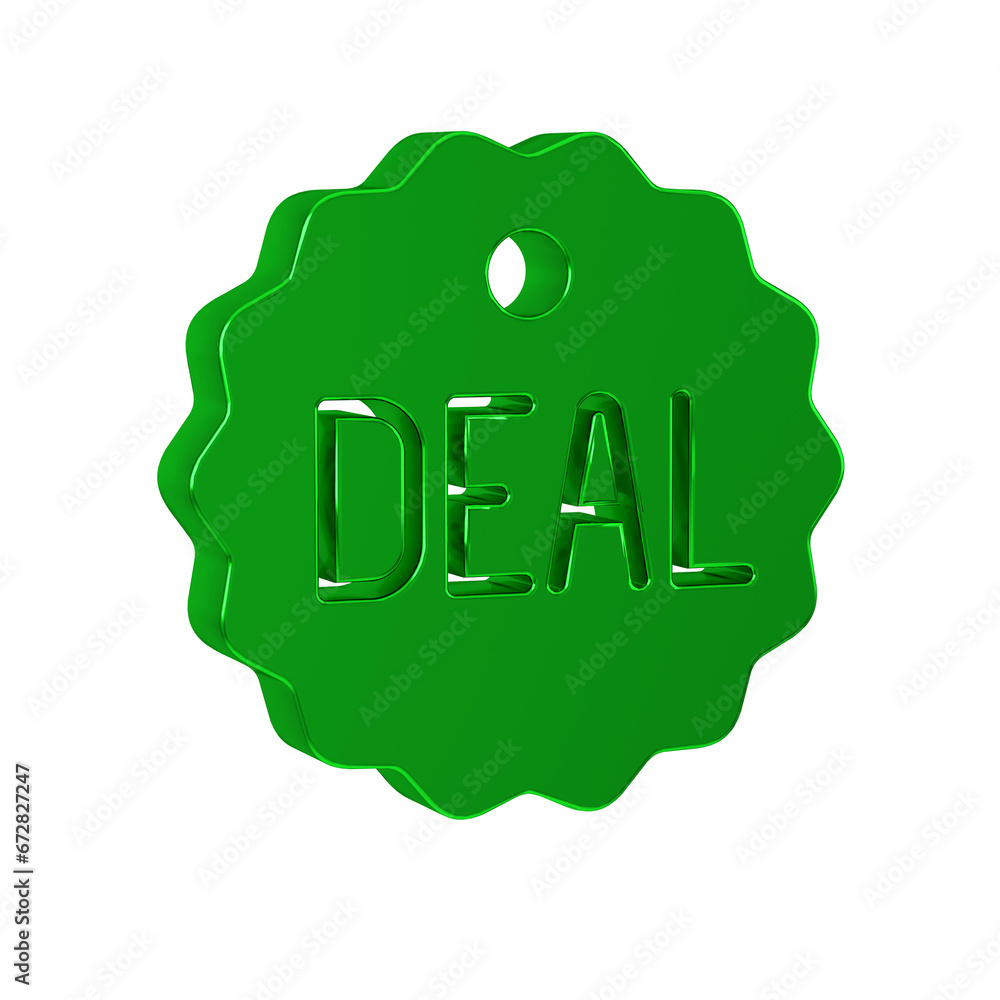 Green Deal icon isolated on transparent background. Green Deal icon isolated on transparent background.