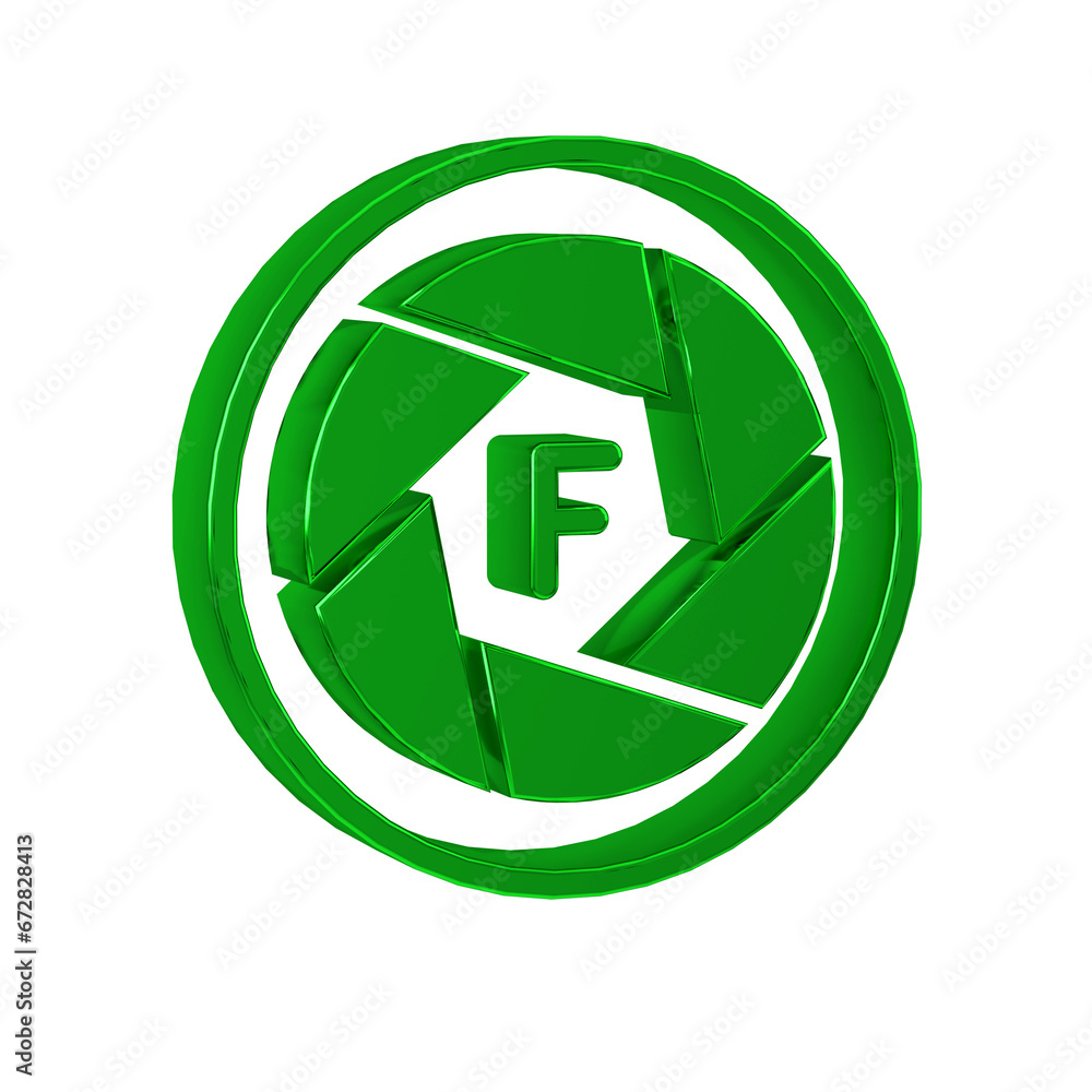Green Camera shutter icon isolated on transparent background. Green Camera shutter icon isolated on transparent background.