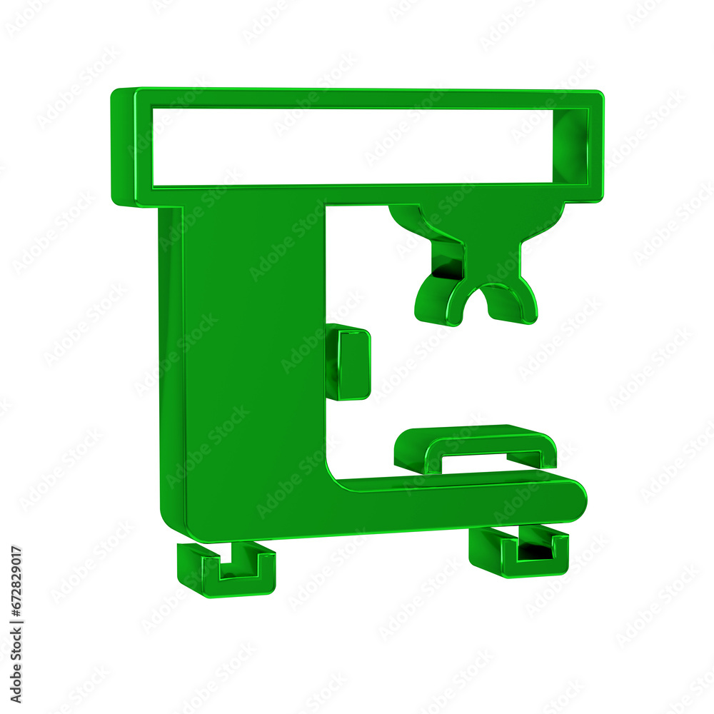 Green Coffee machine icon isolated on transparent background. Green Coffee machine icon isolated on transparent background.
