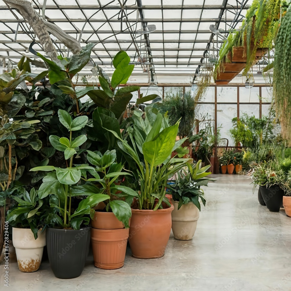 The indoor plant textures details