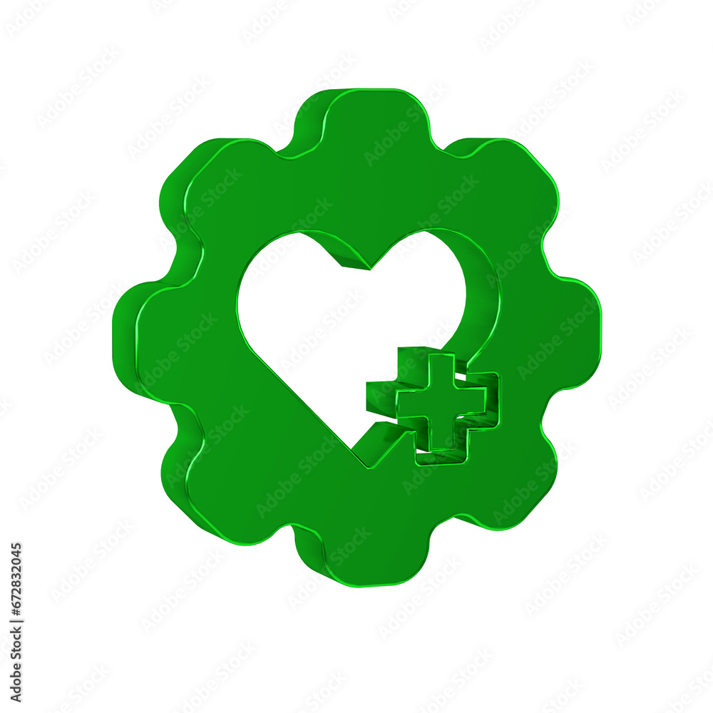 Green Heart with a cross icon isolated on transparent background. First aid. Healthcare, medical and pharmacy sign. Green Heart with a cross icon isolated on transparent background. First aid. Healthcare, medical and pharmacy sign.
