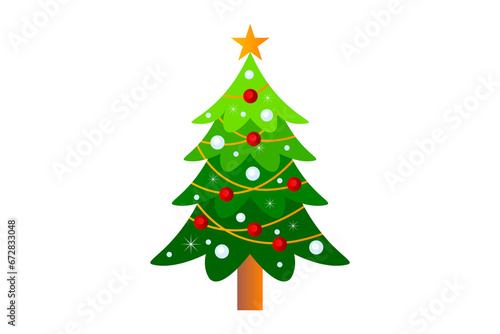 christmas tree isolated on white, png background, Transparent image