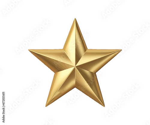 Gold star. Vector illustration design.