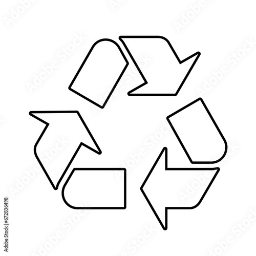 Recycle icon green, gray, and black web, app, ui ux, mall sign, door label, vector design element, digital, print