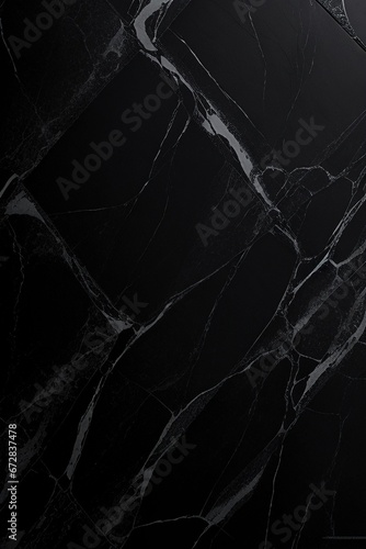 Black and white marble texture background with Generative AI technology