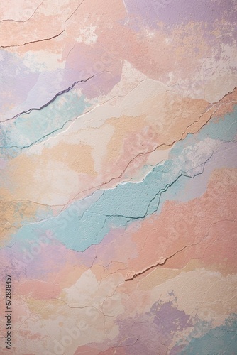 Abstract background of an old wall with weathered antique paint in pastel shades with Generative AI technology